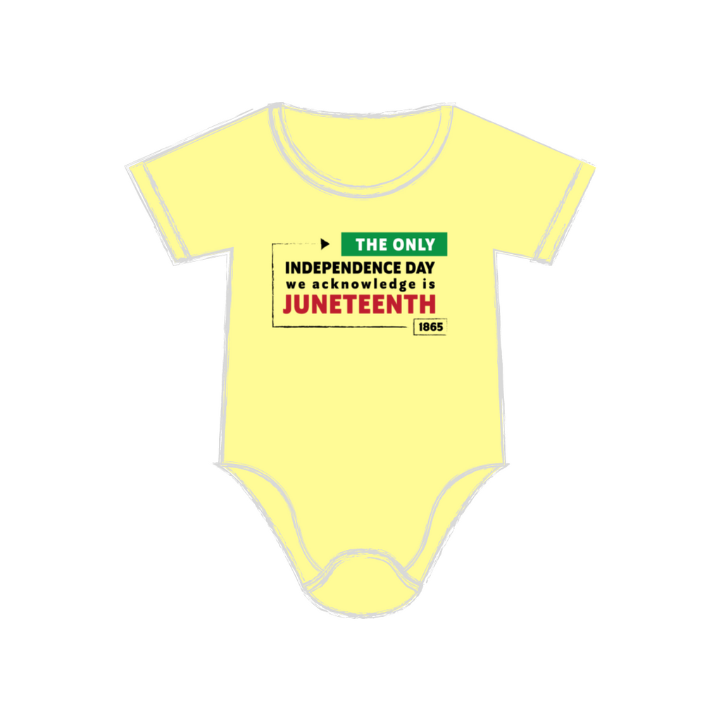 Juneteenth Onesie (Yellow, Gray, or White)