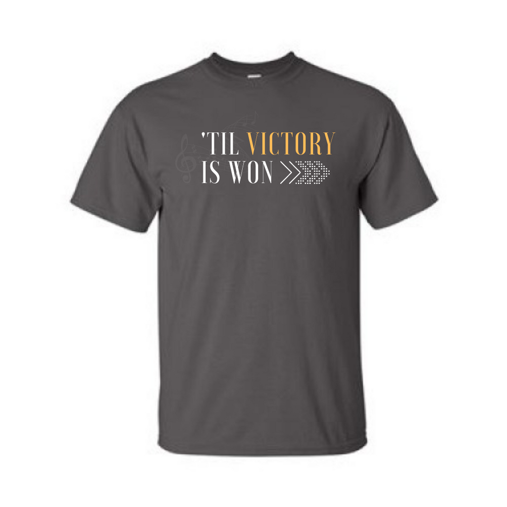 'Til Victory is Won Short Sleeve T-Shirt (Asphalt)