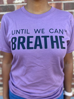 Until We Can Breathe Short Sleeve T-Shirt (Purple/Black)