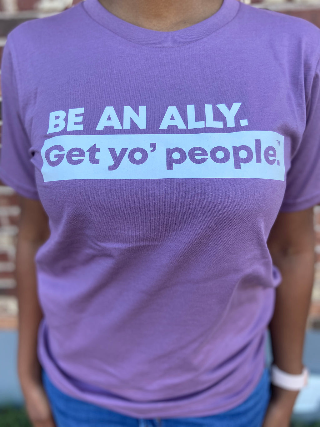 Be An Ally Short Sleeve T-Shirt (Purple)