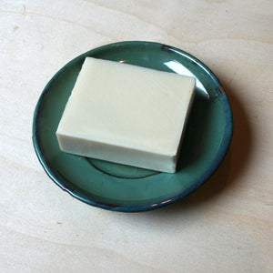 "Unbothered" (unscented) handmade, all natural, vegan, cruelty-free soap with some fair trade ingredients